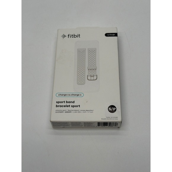 fitbit Other - Fitbit Charge 6 & Charge 5 Sport Band Lunar White Small FB181SBWTS Replacement
